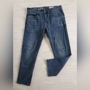 Mens Axel Jeans Dark Wash Straight Leg 34W x 28L